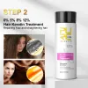 Perruques brésilien 8% kératine Traitement des cheveux lisser le lissage brésilien formol réparation kératine Réparation de soins curly secs sèches 100 ml