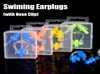 Waterproof Soft Swimming Earplugs Nose Clip Case Protective Prevent Water Protection Ear Plug Soft Silicone Swim Dive Supplies FT19553910