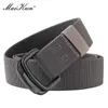 Belts Maikun bimetallic buckle elastic nylon elastic mens fashion casual belt canvas woven beltC240407