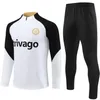 2023 2024 2025 Chels EA Tracksuit Ziyech CFC Training Anzug Fußball -Tracksanzusen 23 24 25 Jorginho Halb Zip City Tracksuit Fußball Set Survetement