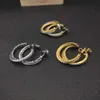 David Jersey StoreデザイナージュエリーDavidjersey Earringボタンスレッドスタッドダイヤモンドイヤリング銀色の3つのオプションの内径のおおよそのオプション