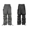 Men's Pants Heavyweight FAR. ARCHIVE Layered Tactical Multi-Pocket Parachute Work Pants High Quality Mens Womens Loose Fit Sweatpants J240402