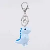 Keychains Lanyards VONNOR Cute Cartoon Dinosaur Keychain Accessories High Quality Acrylic Animal Pendant Ring Jewelry Gifts Q240403