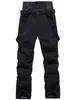 Pantalon féminin Femmes hommes imperméables Ski Sofhell Fleece doublé de pantalons de marche extérieurs