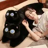 Filmer TV Plush Toy 1pc 90 ~ 130 cm Long Giant Cats Plush Toy Cylidrical Animal Bolster Pillow Cat fylld Plushie Children Sleeping Friend Gift 240407