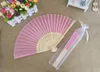 Entier 50pcslot White Elegant Elegant Pliage Silk Hand Fan avec Organza Gift Sac Party Favors Gift99798217663750