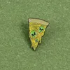Pizza Alien Pins personnalisés drôles Design Émail épingle en métal broches Badge Denim Vêtements Accessoires Femmes Pin de mode Cadeaux en gros