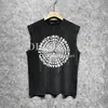 Basketbal tops mannen zomer cotta mouwloos vest maak oude designer t -shirt casual street tees oversized snelle droogtanks voor jongere