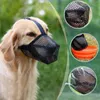 Colarinhos de cães focinho de malha de ar com cobertura prevista impede a mastigação e lamber as tiras ajustáveis para a eliminação