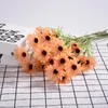 Fiori decorativi Decorazione di simulazione artificiale Decorazione a 5 teste Piccole sede per matrimoni fai-da-te Materiali per la disposizione dei fiori fai da te