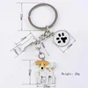 Keychains Lanyards Jack Russell Hound Keychain Herren Alloy Metal Hundeanhänger Keyring Car Pack Charme Geschenk Q240403