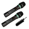 Microphones 2021 UHF Handheld Wireless Wireless Bluetooth Karphone Micro Echo Treble Bass Ajuster les microphones à domicile du canal avec récepteur