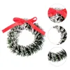 Dekorativa blommor 5 datorer Julkrans Bow Garland Ornament Dekor Po Prop Tie Liten Iron