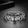 Personalized Trendy Interlocking Chain Titanium Creative Stainless Steel Men's Cuban Bracelet