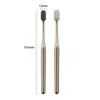 Luxury Soft Toothbrush Men Women Adult Tooth Brush Electroplate Gold Color Dental Brushes Toothbrushes Customizable Wholesale