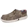 Casual Shoes Spring Men Canvas Breattable Loafer Lätt Vulkaniserad utomhus Mäns sneakers Walking Shoe Driving