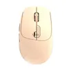 Mäuse neue tragbare 2,4 g drahtlose Bluetooth Stille Maus Mädchen Süßes C-förmiger wiederaufladbarer Maus-Heimbüro H240407