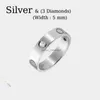 Jewelry Designer for Women Love Screw Ring Designer Ring Titanium Steel Rings Gold-Plated Never Fading Non-AllergicGold/Silver/Rose Gold Store