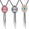 Боло Связывание Totem Bolo Tie Tie Coall веревочная рубашка аксессуары American Western Bolo галстук 240407