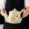 Чашки блюдцы в американском стиле творческая керамическая кофейная чашка и блюдца Элегантная чайная горшка латте кружка дома