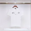 남자 디자이너 패션 티셔츠 흑백 짧은 슬리브 럭셔리 편지 그래픽 티셔츠