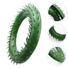 Decorative Flowers Christmas DIY Wreath Plastic Craft Green Wreaths Front Door Supplies Material Rings