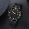 Другие часы Ультра тонкие мужские часы магнитные браслеты кварцевые часы -календарь мужская ультра тонкая сетчатая сталь.
