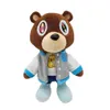 Filmy Pluszowa zabawka Kawaii Kanye niedźwiedź misie pluszowe zabawki Kanye West Graduation Soft Sched Home Room Decor Decor Dorasy na prezent urodzinowy dla dzieci 240407