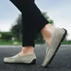 Casual schoenen zomer mannen loafers luxe ontwerper suede lederen mannelijke flats zacht licht rijden man mocassins heren