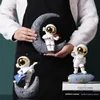 NORTHEUINS Nordic Resin Astronaut Figurines for Interior Cosmonaut Statue Home Living Room Bedroom Desktop Decoration Accessorie 240401