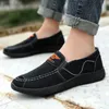 Casual Shoes Spring And Summer Mens Canvas Slip On Work Non-slip Breathable Deodorant Sneakers