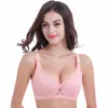 Fikoo kobiety seksowne cienkie koronkowe biustonosze oddychające push do Up Up bieliznę Bra Bra Plus S Ize C D Cup 42 44 Biały róż #Z014 240407