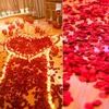 Fleurs décoratives 500pcs Artificiel Red Silk Petals Petals de mariage ACCESSOIRES DE FLEUR ROMMANTIQUE DE NIGHT DE NIGHT