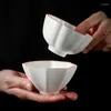 Tazas de tazas de aluminio de alumno de té de alumno de algodón de té blanco de chaquetería