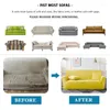 Stol täcker stretch vanlig färgsoffa för vardagsrum non slip soffa täcker husdjur barn sektion lformad slipcover 1 st