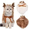 Vêtements pour chiens de Noël creux animal de compagnie mignon costume de renne pour chats