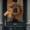 Fiori decorativi Fall Harvest Door Wreath Lightweight per celebrare le pareti della fattoria di decorazioni di ornamenti fuori