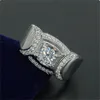 Waardevol mannelijk lab Moissanite Diamond Ring 925 Sterling Silver Engagement Wedding Band Rings For Men Promise Party Gift