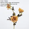 Decoratieve bloemen Oc' leaf veelkleurige kunstmatige gedroogde roos met Blossoms -aanpassing ondersteund voor DIY Flower Arrangement Home Outdoor