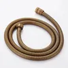 Bathroom Sink Faucets Antique Bronze/gold/chrome 1.5M Shower Hose Plumbing Flexible Stainless Steel Double Interlocked Water Hoses