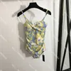 Łańcuchowe stroje kąpielowe Kobiety Projektowanie kostium kąpielowy One Piece Summer Holiday Beach Wear Winded Cathing Suit