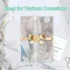 Gift Wrap 200 Pack Bulk Transparent Paper Envelope Liners Pre-Folded Packaging Wedding Cards Greeting