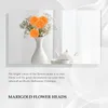 Fleurs décoratives Marigold têtes de fleurs en vrac 100pcs artificiels pour les guirlandes artisanat en soie faux orange