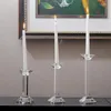 Candle Holders Modern Crystal Wedding Decorations Centro De Mesa Candlestick Europe Home Accessories Glass Crafts Ornaments