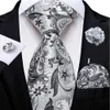 Neckband GRÖN OCH GULD PAISLEY MENS SILK TIE BROOCH PIN HANDLE Manschettknappar Business Wedding Party Set Bruomtillbehör GIFTC240407