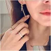 Hanger kettingen Hoogwaardige ontwerper voor vrouw Classic Gold Ploated Europe America America Fashion Knot Diamond ketting Wedding Party Val Dh4pi