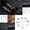 Band Rings Wind Love Leaf Ring Set Geometric Arrow Flower Hollow Out Ten Sets Of Drop Delivery Jewelry Dhyyb