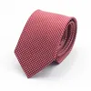 Clats de cou Tie en soie en polyester super doux pour la mode masculine 7cm décolleté pour les affaires pour hommes Conférence Business Gravata roman coloré