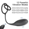 Massager della prostata con cockring vibrante tappone plug anale app vibratore giocattoli sessuali remoti wireless per uomo culo dildo donne 240403