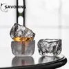 Koppar tefat 110 ml japansk stil glas kopp handgjorda singel tecups te master kvinnlig personlig kristall